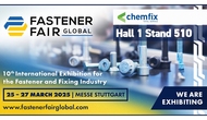 Visitor Tickets are now available for Fastener Fair 2025 in Stuttgart – Come and join us! 